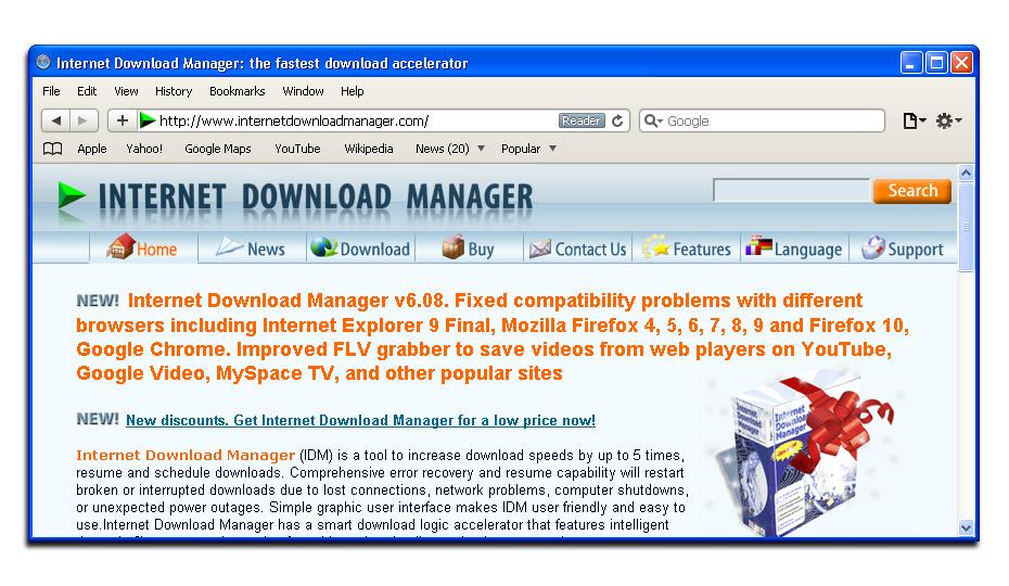 Fig 1: Internet Download Manager
